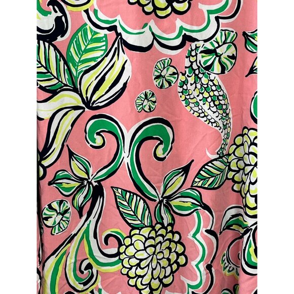 Crown and Ivy Top Womens XXL Shirt Peasant Blouse Pink Green Work Casual Floral - Picture 9 of 16